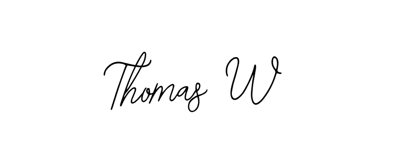 How to make Thomas W signature? Bearetta-2O07w is a professional autograph style. Create handwritten signature for Thomas W name. Thomas W signature style 12 images and pictures png