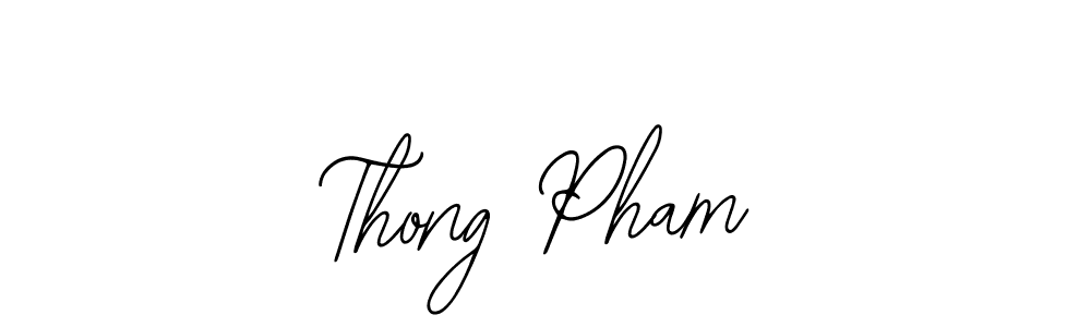 The best way (Bearetta-2O07w) to make a short signature is to pick only two or three words in your name. The name Thong Pham include a total of six letters. For converting this name. Thong Pham signature style 12 images and pictures png