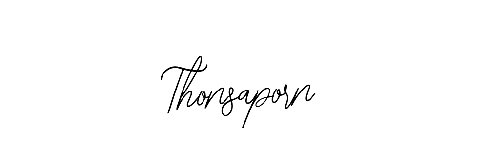 You should practise on your own different ways (Bearetta-2O07w) to write your name (Thonsaporn) in signature. don't let someone else do it for you. Thonsaporn signature style 12 images and pictures png