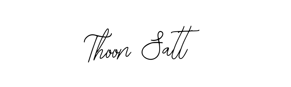 You should practise on your own different ways (Bearetta-2O07w) to write your name (Thoon Satt) in signature. don't let someone else do it for you. Thoon Satt signature style 12 images and pictures png