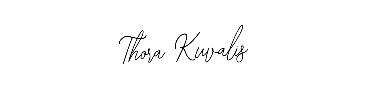 How to make Thora Kuvalis name signature. Use Bearetta-2O07w style for creating short signs online. This is the latest handwritten sign. Thora Kuvalis signature style 12 images and pictures png