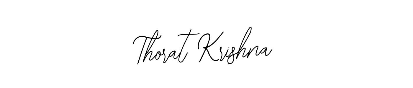 Similarly Bearetta-2O07w is the best handwritten signature design. Signature creator online .You can use it as an online autograph creator for name Thorat Krishna. Thorat Krishna signature style 12 images and pictures png