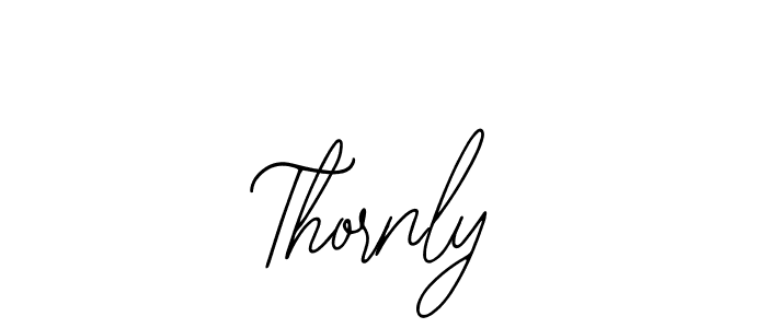 Design your own signature with our free online signature maker. With this signature software, you can create a handwritten (Bearetta-2O07w) signature for name Thornly. Thornly signature style 12 images and pictures png