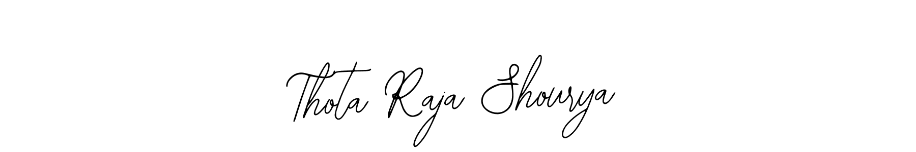 Make a beautiful signature design for name Thota Raja Shourya. Use this online signature maker to create a handwritten signature for free. Thota Raja Shourya signature style 12 images and pictures png