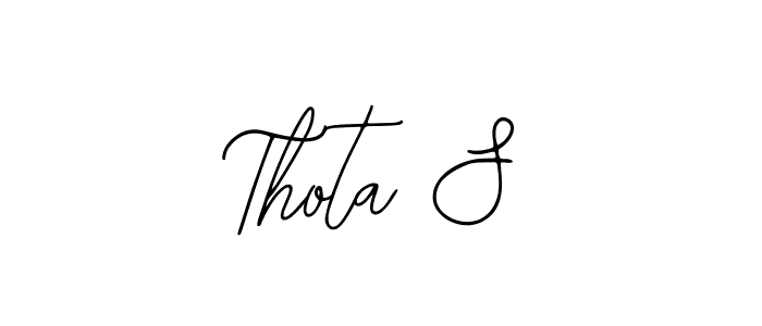 if you are searching for the best signature style for your name Thota S. so please give up your signature search. here we have designed multiple signature styles  using Bearetta-2O07w. Thota S signature style 12 images and pictures png