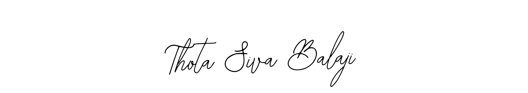 Bearetta-2O07w is a professional signature style that is perfect for those who want to add a touch of class to their signature. It is also a great choice for those who want to make their signature more unique. Get Thota Siva Balaji name to fancy signature for free. Thota Siva Balaji signature style 12 images and pictures png