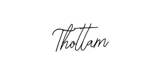 How to make Thottam name signature. Use Bearetta-2O07w style for creating short signs online. This is the latest handwritten sign. Thottam signature style 12 images and pictures png