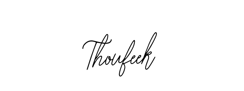 It looks lik you need a new signature style for name Thoufeek. Design unique handwritten (Bearetta-2O07w) signature with our free signature maker in just a few clicks. Thoufeek signature style 12 images and pictures png