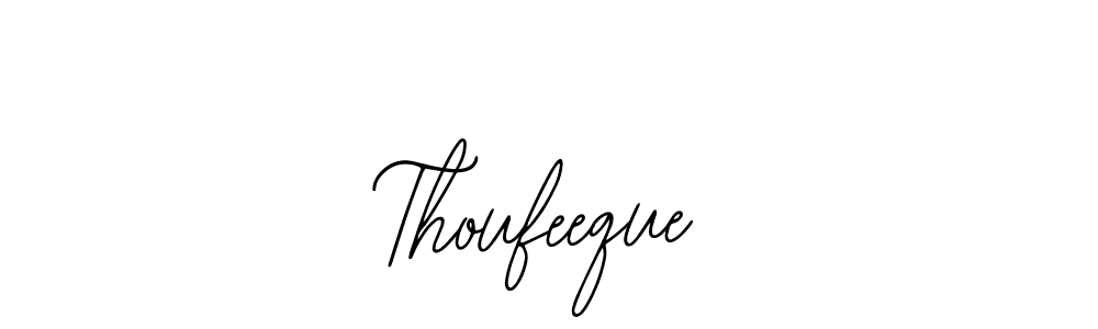 Thoufeeque stylish signature style. Best Handwritten Sign (Bearetta-2O07w) for my name. Handwritten Signature Collection Ideas for my name Thoufeeque. Thoufeeque signature style 12 images and pictures png