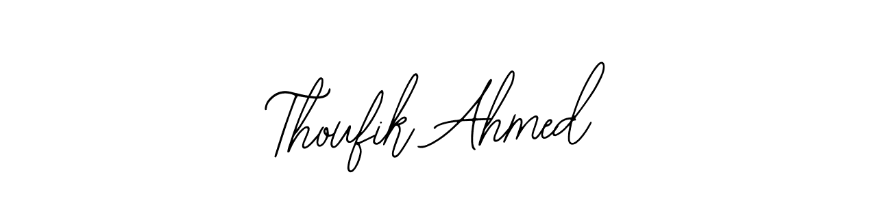 How to make Thoufik Ahmed name signature. Use Bearetta-2O07w style for creating short signs online. This is the latest handwritten sign. Thoufik Ahmed signature style 12 images and pictures png