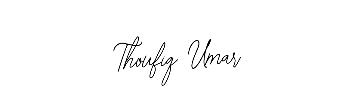 Bearetta-2O07w is a professional signature style that is perfect for those who want to add a touch of class to their signature. It is also a great choice for those who want to make their signature more unique. Get Thoufiq Umar name to fancy signature for free. Thoufiq Umar signature style 12 images and pictures png