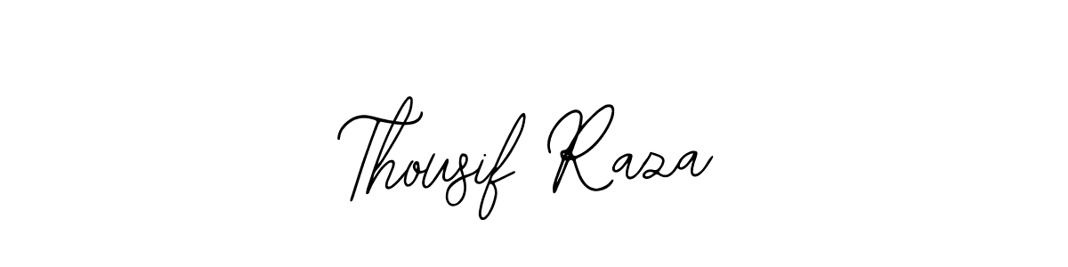 The best way (Bearetta-2O07w) to make a short signature is to pick only two or three words in your name. The name Thousif Raza include a total of six letters. For converting this name. Thousif Raza signature style 12 images and pictures png