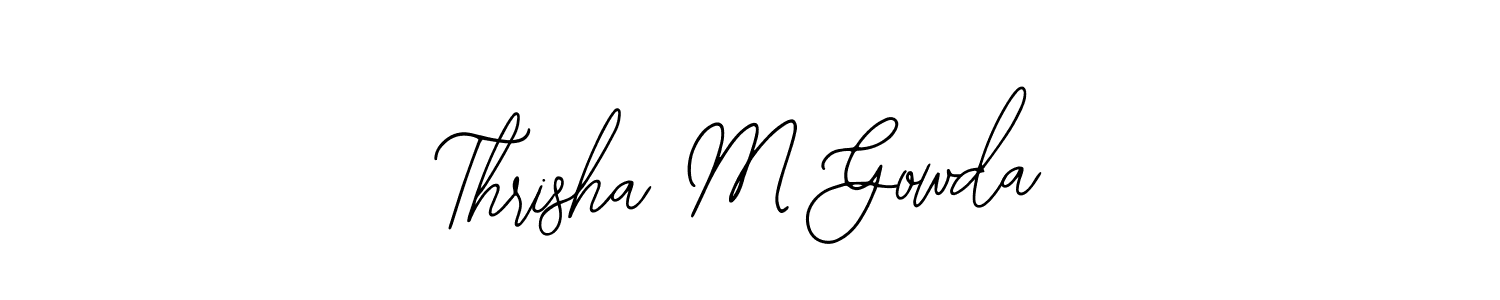 Create a beautiful signature design for name Thrisha M Gowda. With this signature (Bearetta-2O07w) fonts, you can make a handwritten signature for free. Thrisha M Gowda signature style 12 images and pictures png