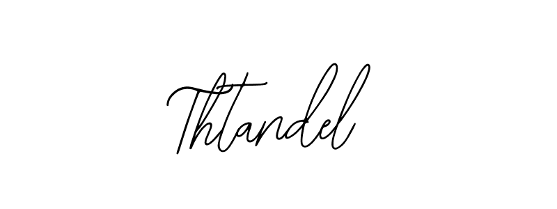 How to make Thtandel name signature. Use Bearetta-2O07w style for creating short signs online. This is the latest handwritten sign. Thtandel signature style 12 images and pictures png