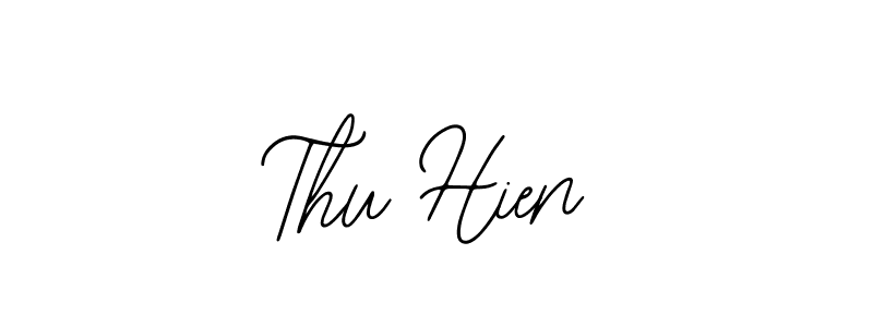 How to make Thu Hien name signature. Use Bearetta-2O07w style for creating short signs online. This is the latest handwritten sign. Thu Hien signature style 12 images and pictures png