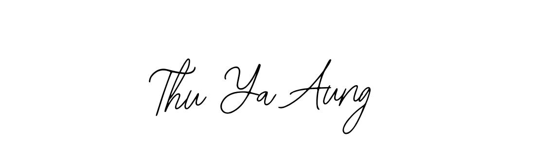 Similarly Bearetta-2O07w is the best handwritten signature design. Signature creator online .You can use it as an online autograph creator for name Thu Ya Aung. Thu Ya Aung signature style 12 images and pictures png