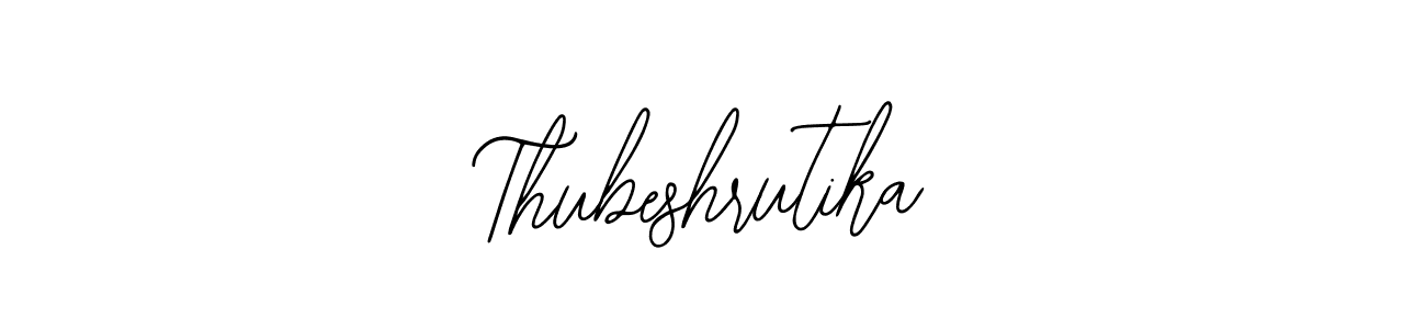 Thubeshrutika stylish signature style. Best Handwritten Sign (Bearetta-2O07w) for my name. Handwritten Signature Collection Ideas for my name Thubeshrutika. Thubeshrutika signature style 12 images and pictures png