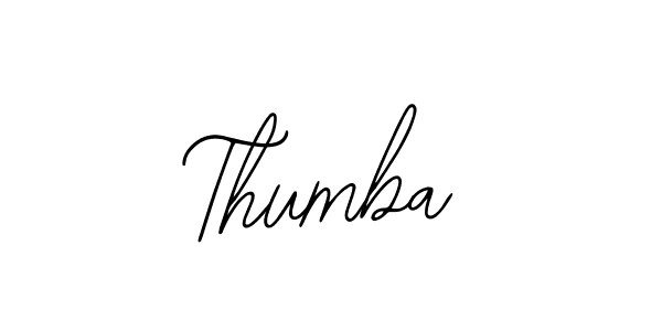 How to make Thumba name signature. Use Bearetta-2O07w style for creating short signs online. This is the latest handwritten sign. Thumba signature style 12 images and pictures png