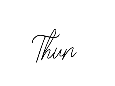 You should practise on your own different ways (Bearetta-2O07w) to write your name (Thun) in signature. don't let someone else do it for you. Thun signature style 12 images and pictures png