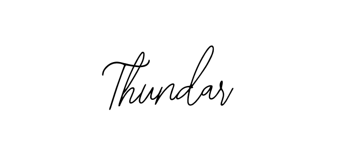 How to make Thundar name signature. Use Bearetta-2O07w style for creating short signs online. This is the latest handwritten sign. Thundar signature style 12 images and pictures png