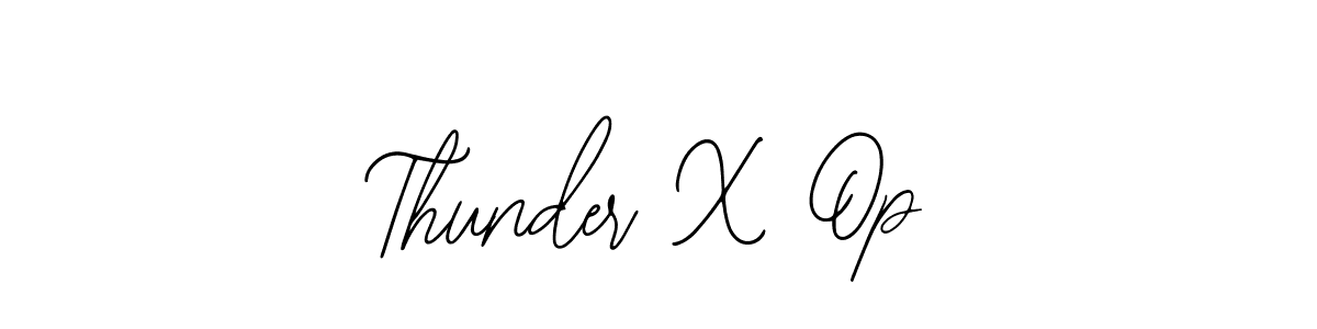 Thunder X Op stylish signature style. Best Handwritten Sign (Bearetta-2O07w) for my name. Handwritten Signature Collection Ideas for my name Thunder X Op. Thunder X Op signature style 12 images and pictures png