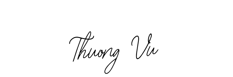 Design your own signature with our free online signature maker. With this signature software, you can create a handwritten (Bearetta-2O07w) signature for name Thuong Vu. Thuong Vu signature style 12 images and pictures png