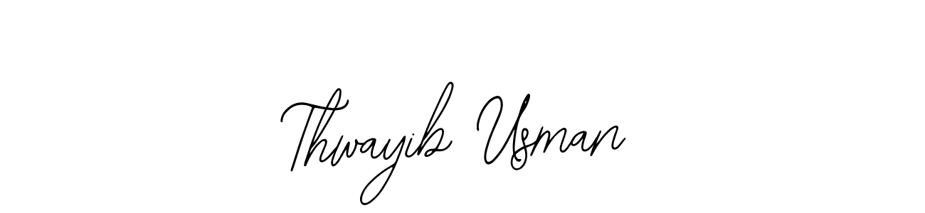 Also You can easily find your signature by using the search form. We will create Thwayib Usman name handwritten signature images for you free of cost using Bearetta-2O07w sign style. Thwayib Usman signature style 12 images and pictures png