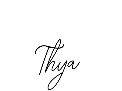 How to make Thya name signature. Use Bearetta-2O07w style for creating short signs online. This is the latest handwritten sign. Thya signature style 12 images and pictures png