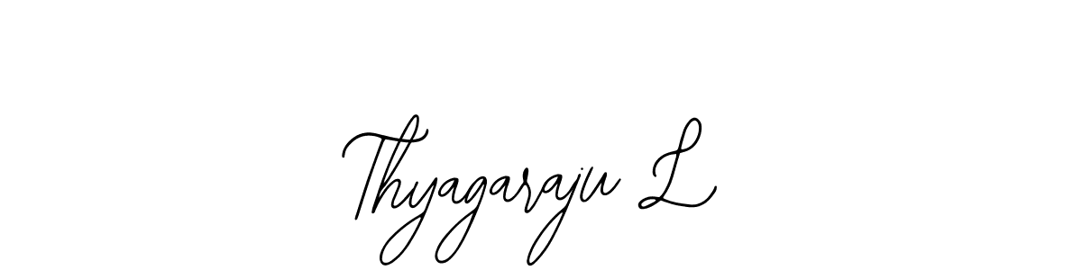 How to make Thyagaraju L signature? Bearetta-2O07w is a professional autograph style. Create handwritten signature for Thyagaraju L name. Thyagaraju L signature style 12 images and pictures png