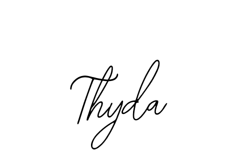 How to make Thyda name signature. Use Bearetta-2O07w style for creating short signs online. This is the latest handwritten sign. Thyda signature style 12 images and pictures png