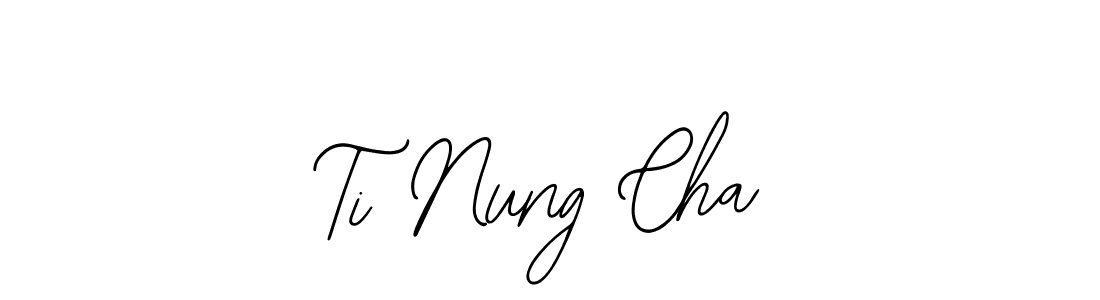 Create a beautiful signature design for name Ti Nung Cha. With this signature (Bearetta-2O07w) fonts, you can make a handwritten signature for free. Ti Nung Cha signature style 12 images and pictures png