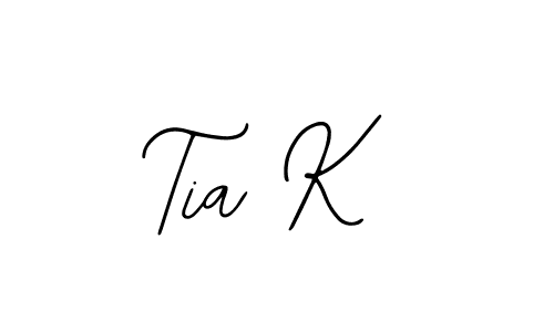 Make a beautiful signature design for name Tia K. With this signature (Bearetta-2O07w) style, you can create a handwritten signature for free. Tia K signature style 12 images and pictures png
