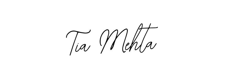 How to make Tia Mehta name signature. Use Bearetta-2O07w style for creating short signs online. This is the latest handwritten sign. Tia Mehta signature style 12 images and pictures png