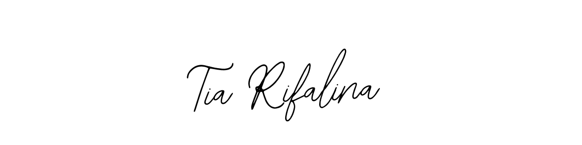 Also You can easily find your signature by using the search form. We will create Tia Rifalina name handwritten signature images for you free of cost using Bearetta-2O07w sign style. Tia Rifalina signature style 12 images and pictures png