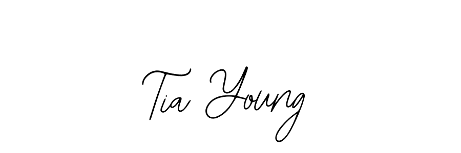 Use a signature maker to create a handwritten signature online. With this signature software, you can design (Bearetta-2O07w) your own signature for name Tia Young. Tia Young signature style 12 images and pictures png