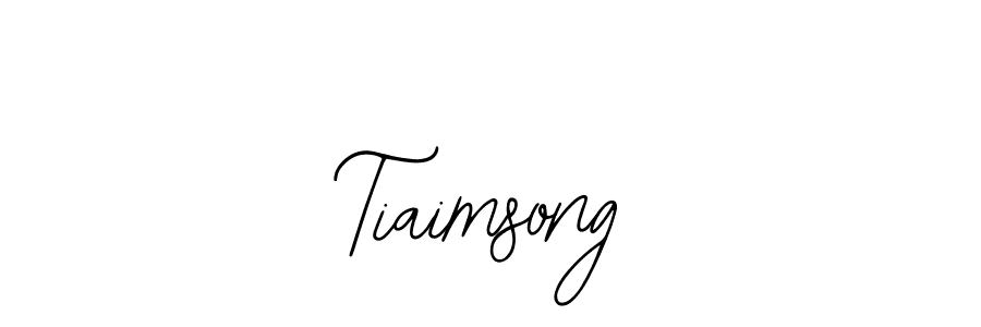 Design your own signature with our free online signature maker. With this signature software, you can create a handwritten (Bearetta-2O07w) signature for name Tiaimsong. Tiaimsong signature style 12 images and pictures png