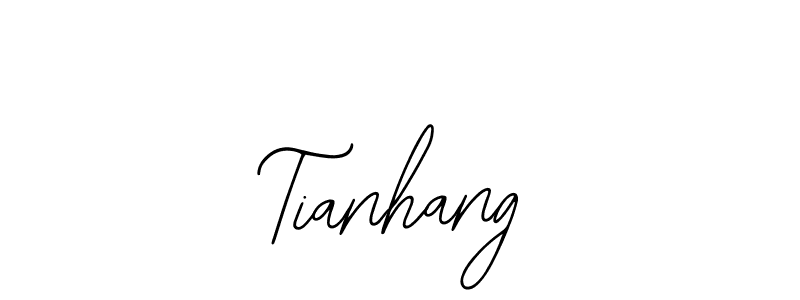 Design your own signature with our free online signature maker. With this signature software, you can create a handwritten (Bearetta-2O07w) signature for name Tianhang. Tianhang signature style 12 images and pictures png
