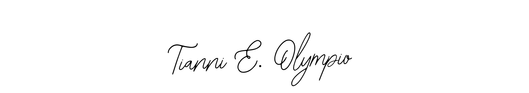 Similarly Bearetta-2O07w is the best handwritten signature design. Signature creator online .You can use it as an online autograph creator for name Tianni E. Olympio. Tianni E. Olympio signature style 12 images and pictures png