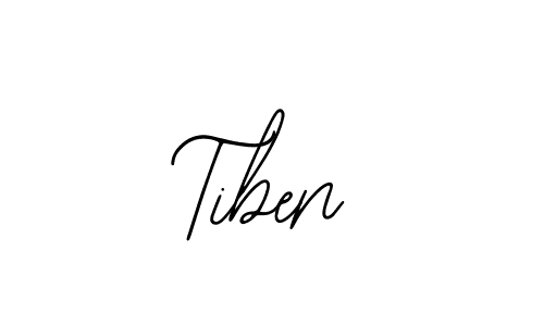 How to make Tiben name signature. Use Bearetta-2O07w style for creating short signs online. This is the latest handwritten sign. Tiben signature style 12 images and pictures png