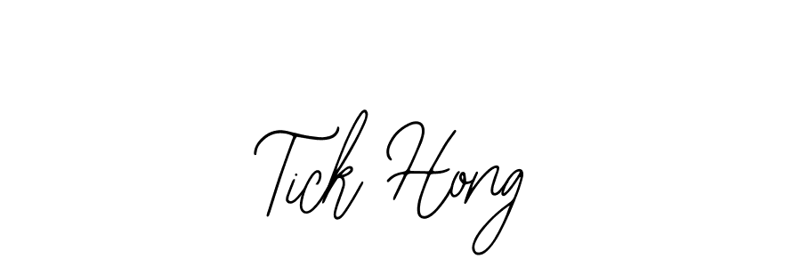 How to make Tick Hong signature? Bearetta-2O07w is a professional autograph style. Create handwritten signature for Tick Hong name. Tick Hong signature style 12 images and pictures png