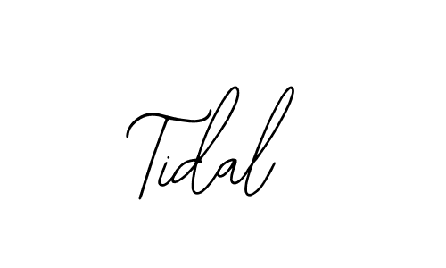 How to make Tidal name signature. Use Bearetta-2O07w style for creating short signs online. This is the latest handwritten sign. Tidal signature style 12 images and pictures png