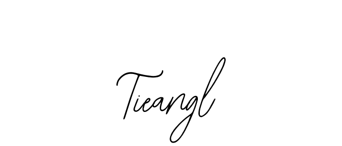 How to make Tieangl signature? Bearetta-2O07w is a professional autograph style. Create handwritten signature for Tieangl name. Tieangl signature style 12 images and pictures png