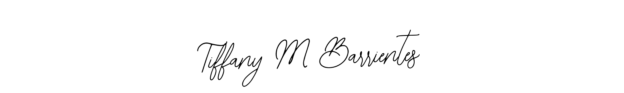 How to make Tiffany M Barrientes name signature. Use Bearetta-2O07w style for creating short signs online. This is the latest handwritten sign. Tiffany M Barrientes signature style 12 images and pictures png