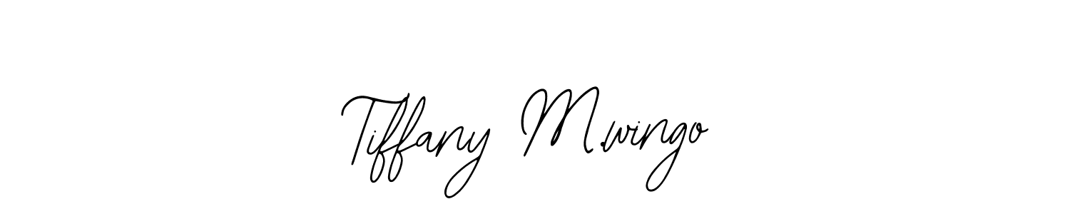 How to Draw Tiffany M.wingo signature style? Bearetta-2O07w is a latest design signature styles for name Tiffany M.wingo. Tiffany M.wingo signature style 12 images and pictures png