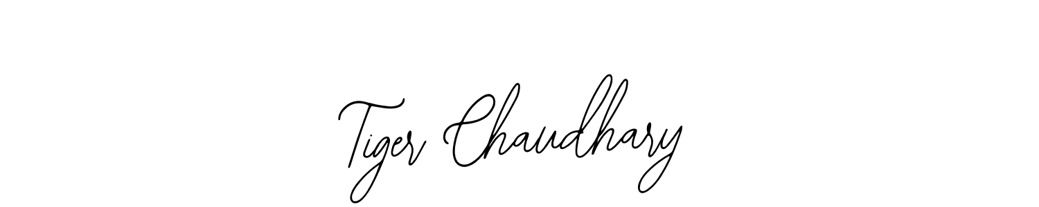 Design your own signature with our free online signature maker. With this signature software, you can create a handwritten (Bearetta-2O07w) signature for name Tiger Chaudhary. Tiger Chaudhary signature style 12 images and pictures png