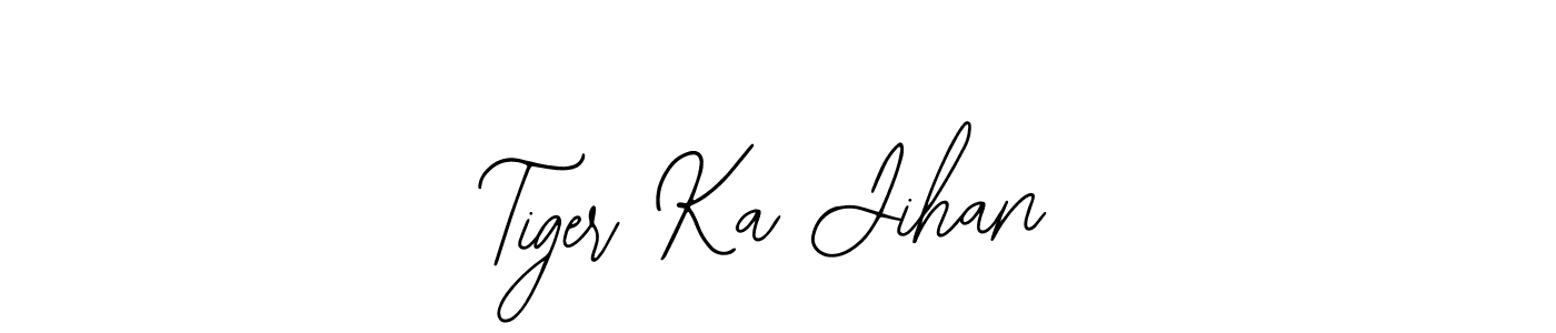 The best way (Bearetta-2O07w) to make a short signature is to pick only two or three words in your name. The name Tiger Ka Jihan include a total of six letters. For converting this name. Tiger Ka Jihan signature style 12 images and pictures png