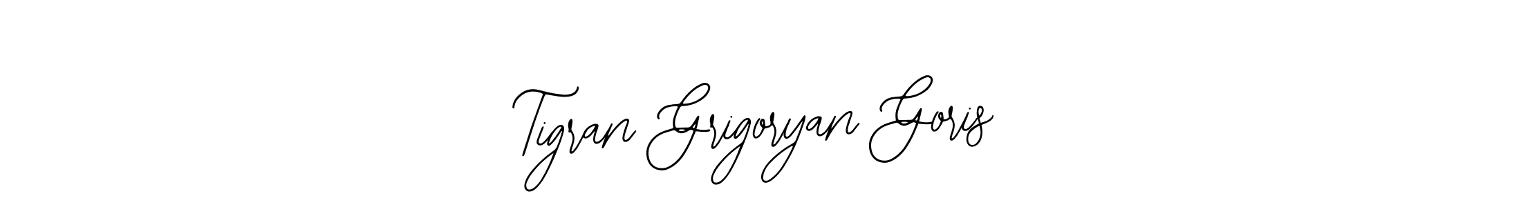 How to Draw Tigran Grigoryan Goris signature style? Bearetta-2O07w is a latest design signature styles for name Tigran Grigoryan Goris. Tigran Grigoryan Goris signature style 12 images and pictures png