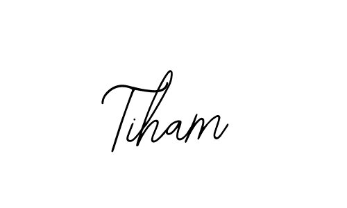 The best way (Bearetta-2O07w) to make a short signature is to pick only two or three words in your name. The name Tiham include a total of six letters. For converting this name. Tiham signature style 12 images and pictures png