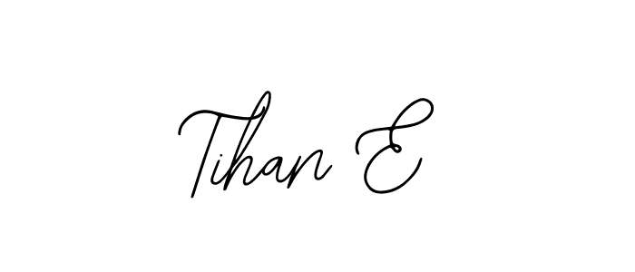 Make a beautiful signature design for name Tihan E. Use this online signature maker to create a handwritten signature for free. Tihan E signature style 12 images and pictures png