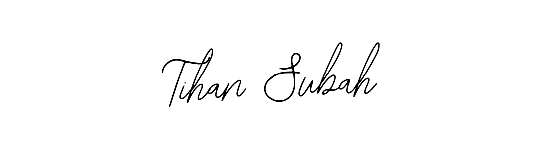Make a beautiful signature design for name Tihan Subah. With this signature (Bearetta-2O07w) style, you can create a handwritten signature for free. Tihan Subah signature style 12 images and pictures png